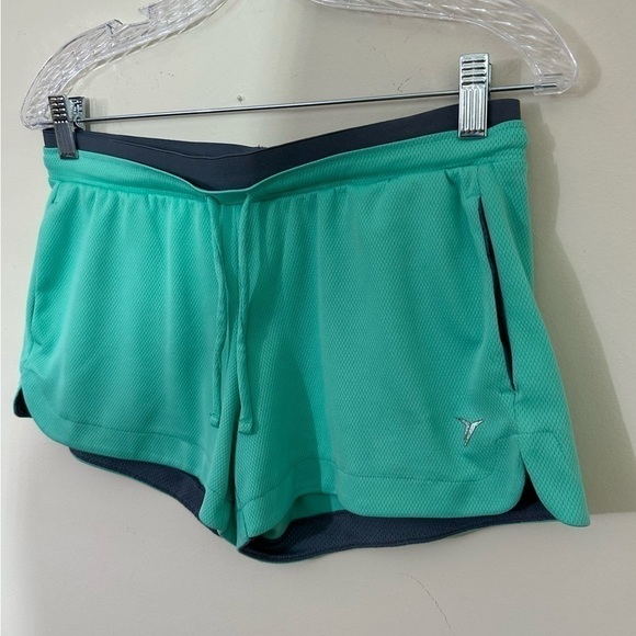Old Navy  size small athletic running shorts  Green with gray accent - Picture 5 of 11